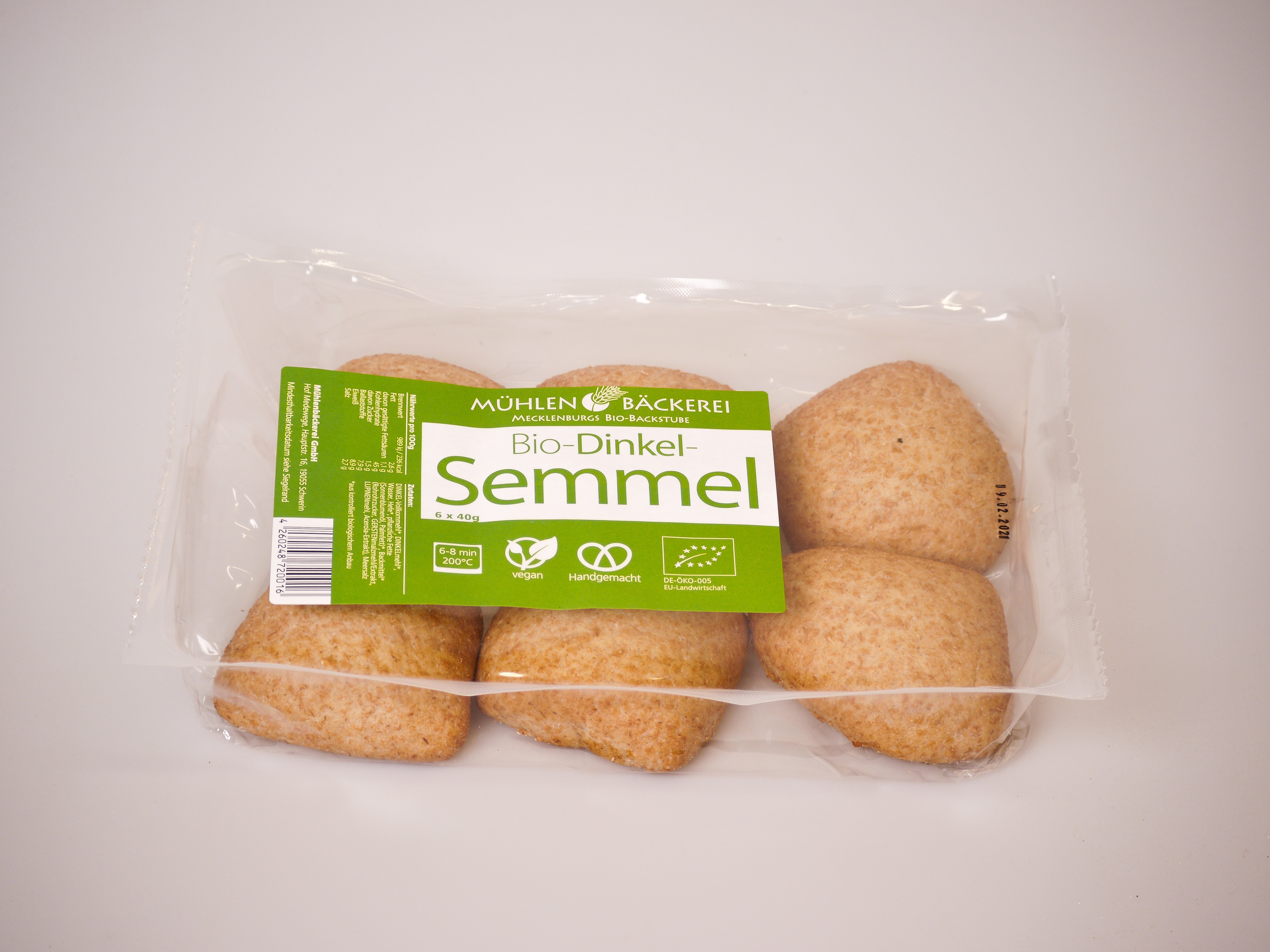 Dinkelsemmel zum Aufbacken